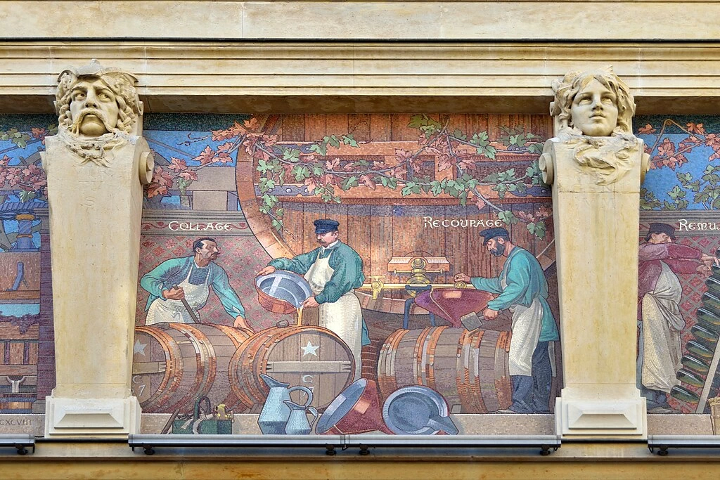 Mosaici di Cellier d'expédition Mumm, Reims - dettaglio 2